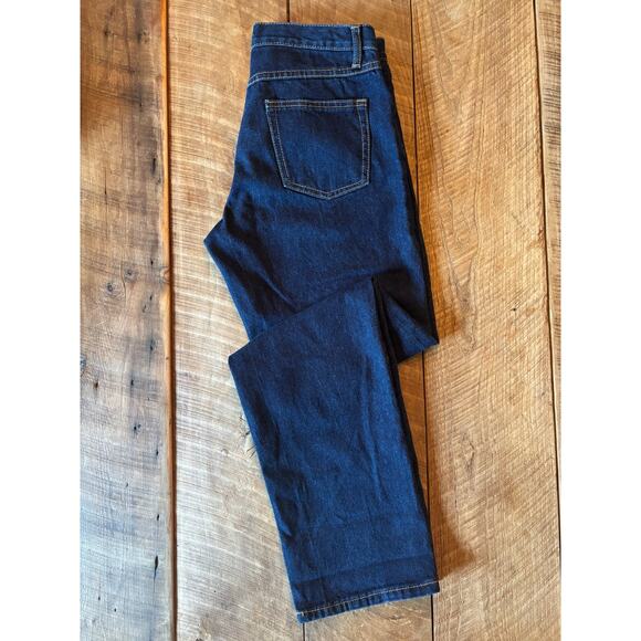 J. Galt Women’s Dark Wash Denim Jeans Size M | Mid Rise Straight Leg Blue Jeans - Picture 2 of 9